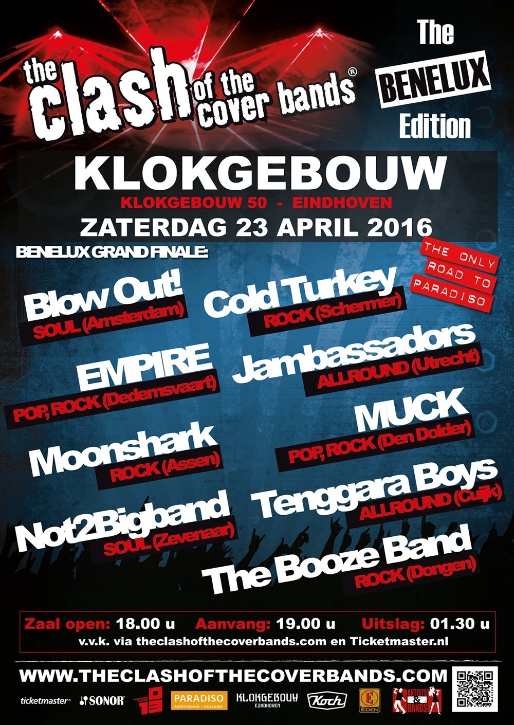 Klokgebouw The Clash of the Cover Bands Award 2015/2016