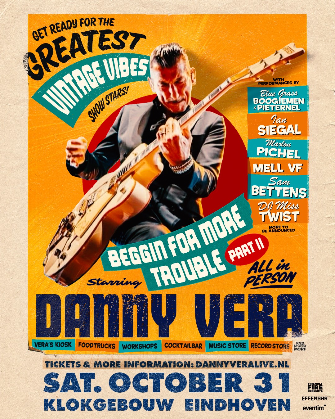 Danny Vera Beggin' For More Trouble Part 2 in Klokgebouw, Eindhoven